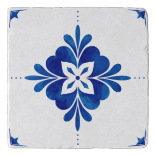 Mediterranean Style Floral Trivet