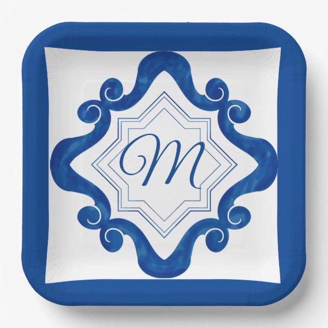Mediterranean Style   Paper Plates (Front)