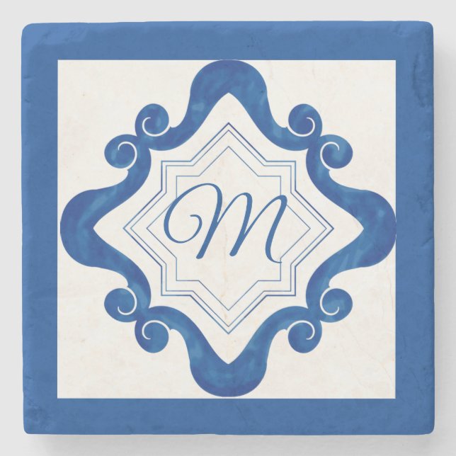 Mediterranean Style Stone Coaster (Front)
