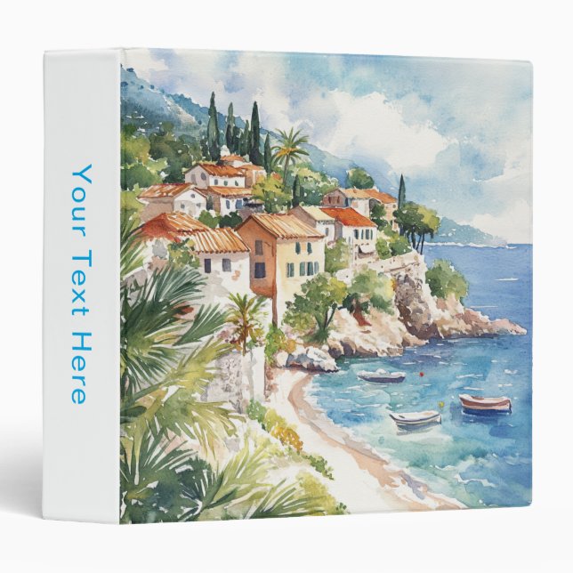 Mediterranean Summer 3 Ring Binder (Front/Spine)