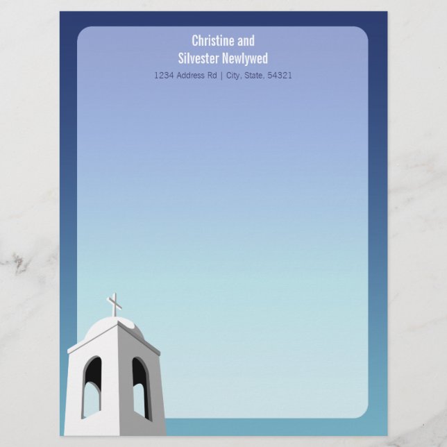Mediterranean Summer, Letterhead (Front)