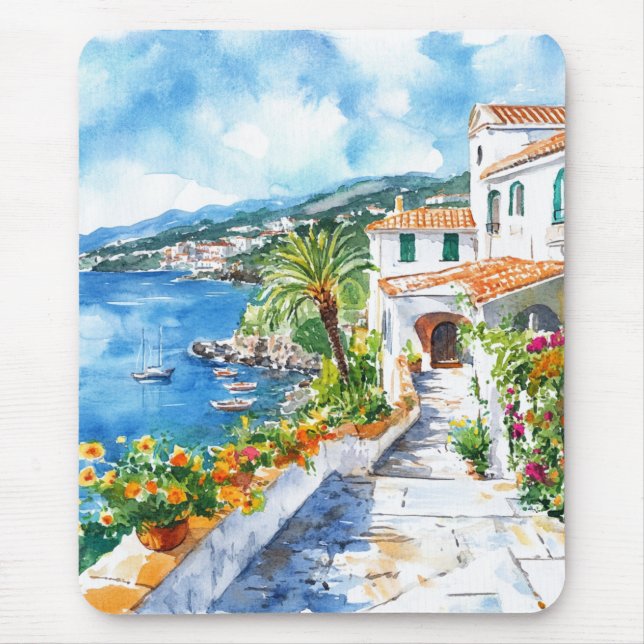 Mediterranean Summer Mouse Pad (Front)