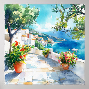 Mediterranean Summer Poster