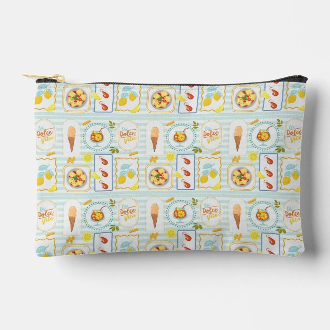 Mediterranean Summer Vibes Accessory Pouch (Front)