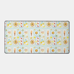 Mediterranean Summer Vibes Desk Mat