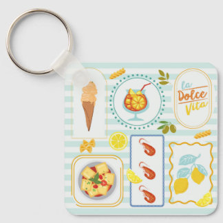 Mediterranean Summer Vibes Keychain