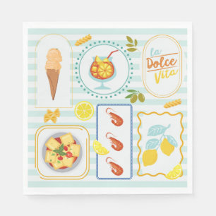 Mediterranean Summer Vibes Napkins