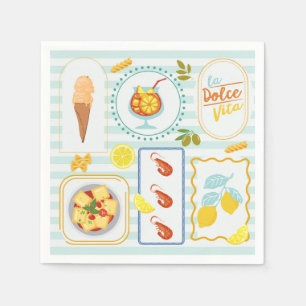 Mediterranean Summer Vibes Napkins