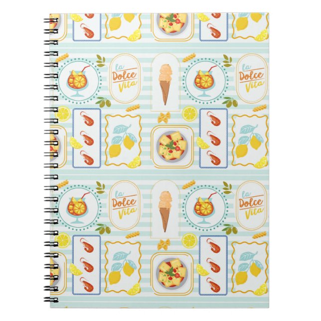 Mediterranean Summer Vibes Notebook (Front)