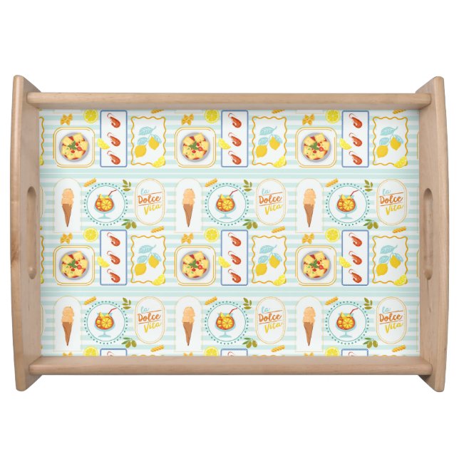 Mediterranean Summer Vibes Serving Tray (Front)