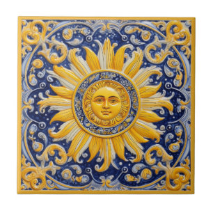 Mediterranean Sun Ceramic Tile