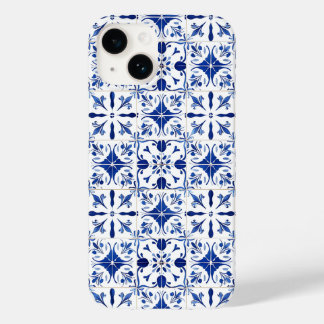 Mediterranean Tile Blue & White Case-Mate iPhone 14 Case