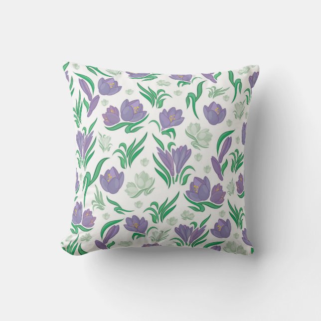 Mediterranean  tile bohemian aesthetic  outdoor pillow (Front)