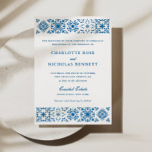 Mediterranean Tile Border Wedding