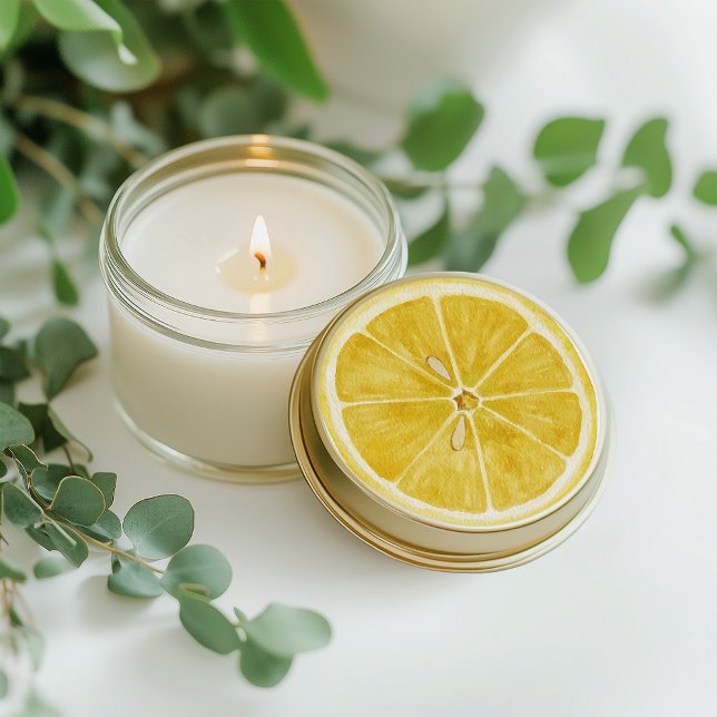 Mediterranean Tile flower Italian Positano Lemon Classic Round Sticker (Creator Uploaded)