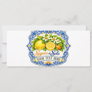 Mediterranean Tile Lemon – Watercolor Art with Nam Invitation