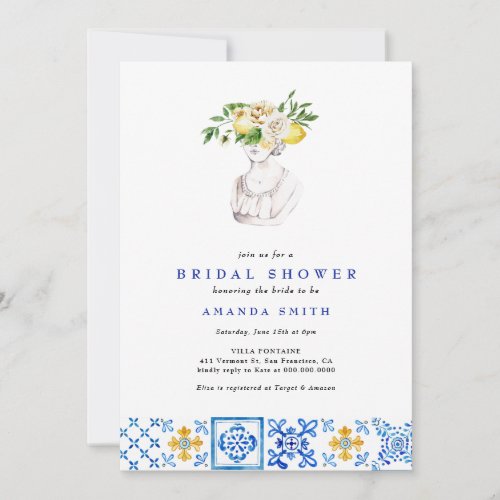 Mediterranean Tile Main Squeze Lemon Bridal Shower