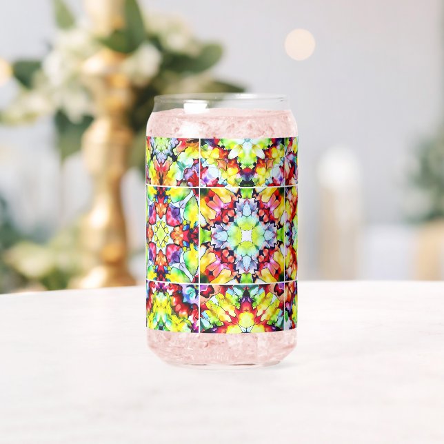Mediterranean Tiles, Alcohol Ink Tiles, Majolica Can Glass (Insitu (Wedding))