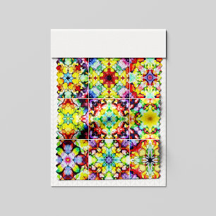 Mediterranean Tiles, Alcohol Ink Tiles, Majolica Fabric