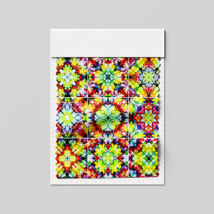 Mediterranean Tiles, Alcohol Ink Tiles, Majolica Fabric