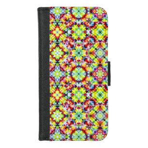 Mediterranean Tiles, Alcohol Ink Tiles, Majolica iPhone 8/7 Wallet Case