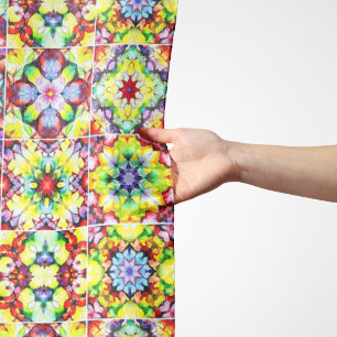 Mediterranean Tiles, Alcohol Ink Tiles, Majolica Scarf