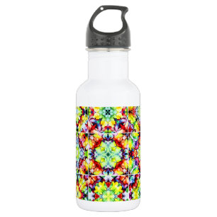 Mediterranean Tiles, Alcohol Ink Tiles, Majolica Stainless Steel Water Bottle