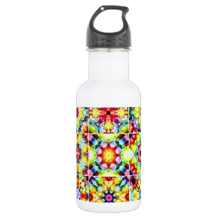 Mediterranean Tiles, Alcohol Ink Tiles, Majolica Stainless Steel Water Bottle