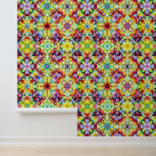Mediterranean Tiles, Alcohol Ink Tiles, Majolica Wallpaper