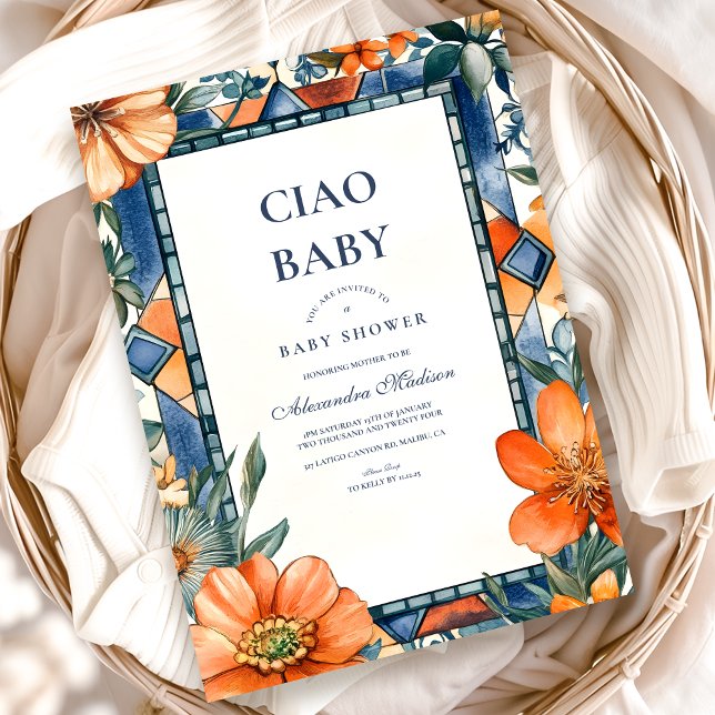 Mediterranean Tiles Amalfi Capri Invitation (Creator Uploaded)