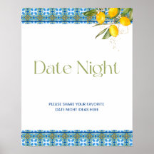 Mediterranean Tiles Date Night Bridal Shower