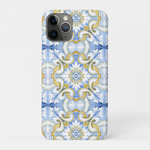 Mediterranean tiles, majolica,Sicilian style iPhone 11 Pro Case