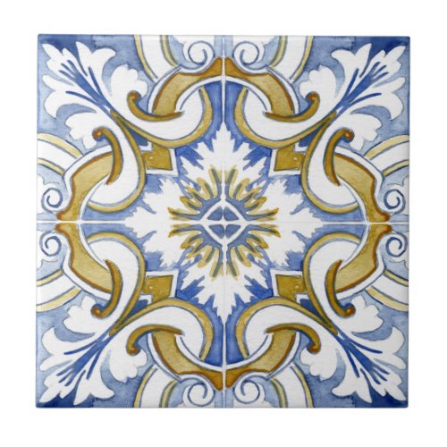 Mediterranean tiles majolicaSicilian style    Ceramic Tile