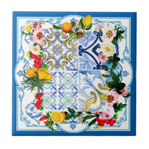 Mediterranean tiles, majolica,Sicilian style      Ceramic Tile