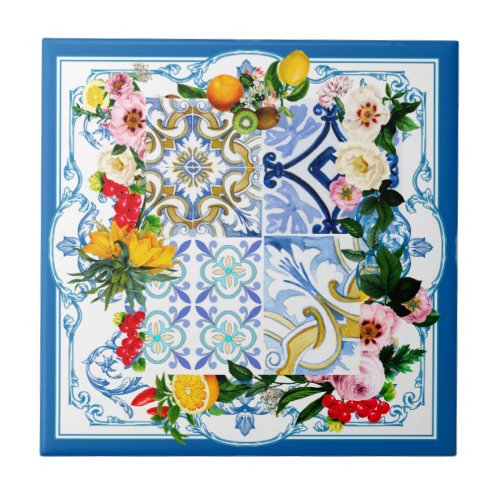 Mediterranean tiles majolicaSicilian style      Ceramic Tile