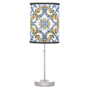 Mediterranean tiles, majolica,Sicilian style Table Lamp