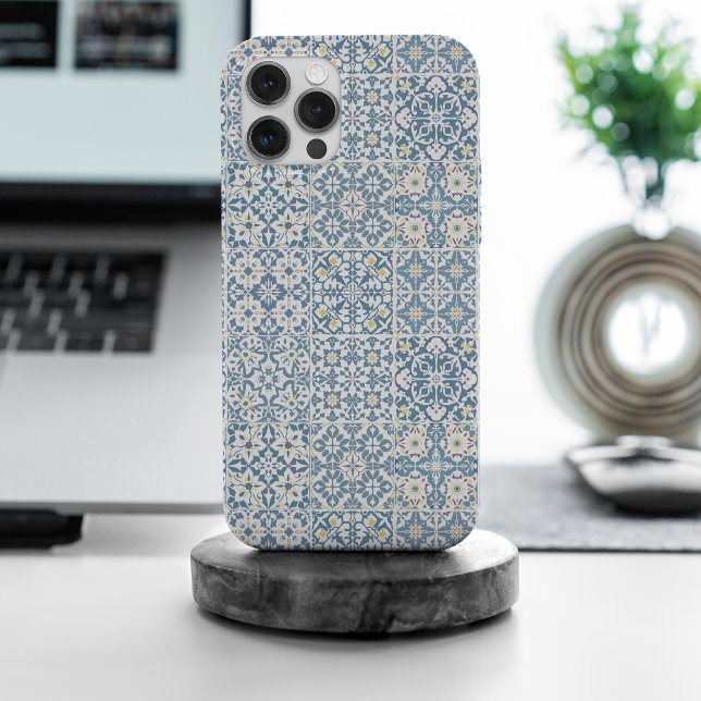 Mediterranean Tiles, Moroccan, Majolica, Azulejo Case-Mate iPhone Case (Creator Uploaded)