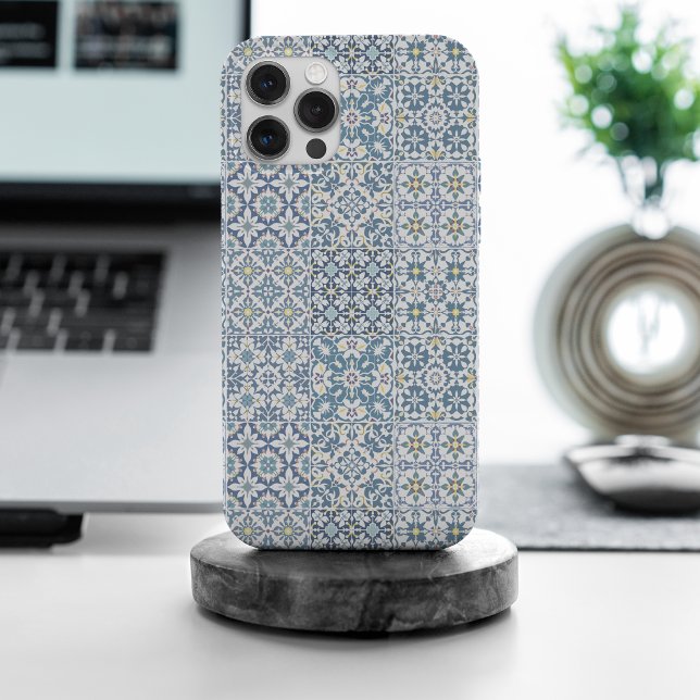Mediterranean Tiles, Moroccan, Majolica, Azulejo Case-Mate iPhone Case (Creator Uploaded)