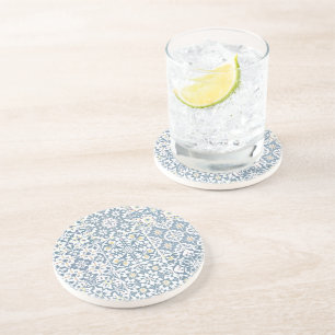 Mediterranean Tiles, Moroccan, Majolica, Azulejo Coaster