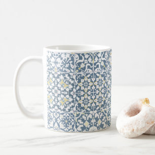 Mediterranean Tiles, Moroccan, Majolica, Azulejo Coffee Mug