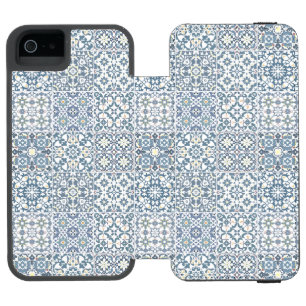 Mediterranean Tiles, Moroccan, Majolica, Azulejo iPhone SE/5/5s Wallet Case