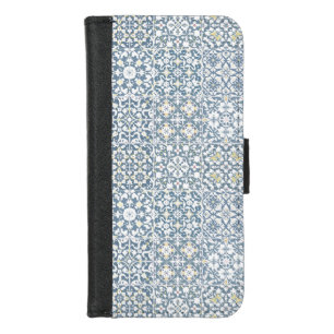Mediterranean Tiles, Moroccan, Majolica, Azulejo iPhone 8/7 Wallet Case