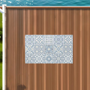 Mediterranean Tiles, Moroccan, Majolica, Azulejo Outdoor Rug