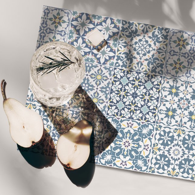 Mediterranean Tiles, Moroccan, Majolica, Azulejo Placemat (Creator Uploaded)