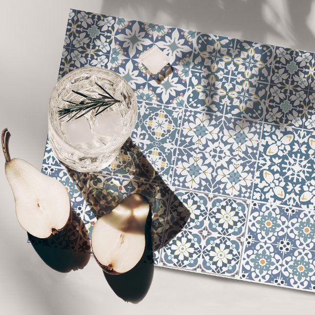 Mediterranean Tiles, Moroccan, Majolica, Azulejo Placemat (Creator Uploaded)