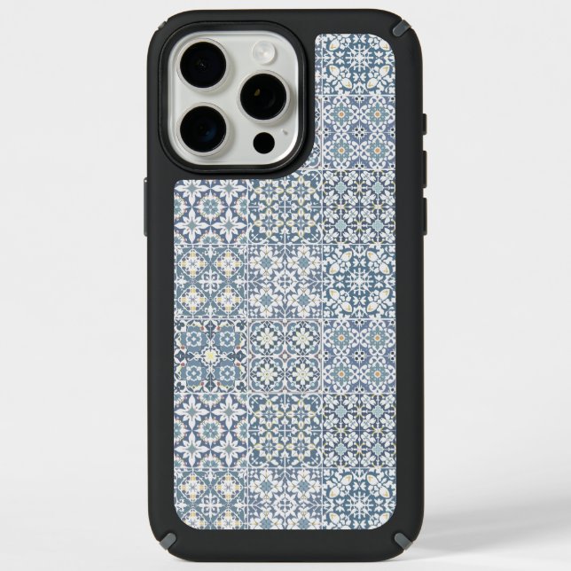 Mediterranean Tiles, Moroccan, Majolica, Azulejo Speck iPhone Case (Front)