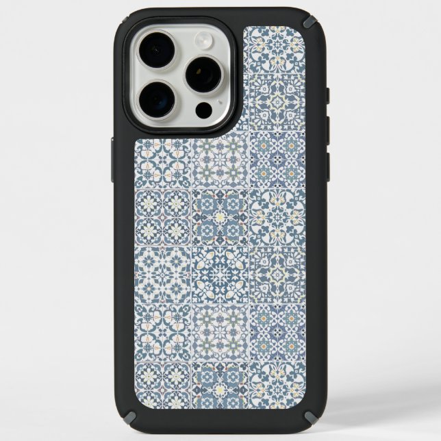 Mediterranean Tiles, Moroccan, Majolica, Azulejo Speck iPhone Case (Front)