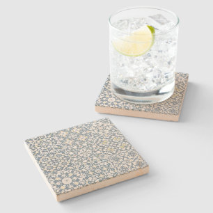 Mediterranean Tiles, Moroccan, Majolica, Azulejo Stone Coaster