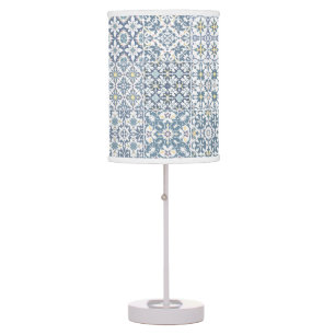 Mediterranean Tiles, Moroccan, Majolica, Azulejo Table Lamp