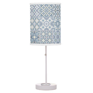 Mediterranean Tiles, Moroccan, Majolica, Azulejo Table Lamp